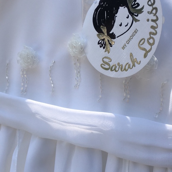 White Christening/Baptismal Gown w/ Bonnet - Picture 3 of 3